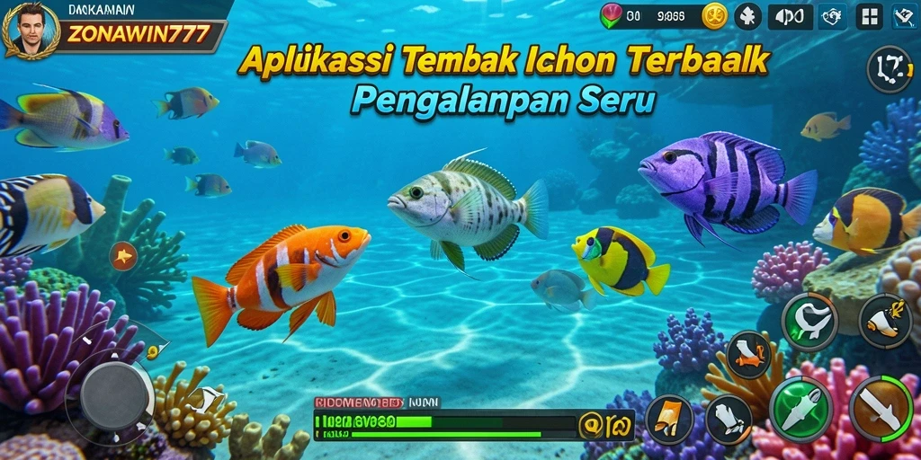 Tampilan gameplay menarik Tembak Ikan ZONAWIN777.